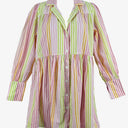 Steele Candy Stripe Shirt Mini Dress Size S by SwapUp-Online Second Hand Store-Online Thrift Store