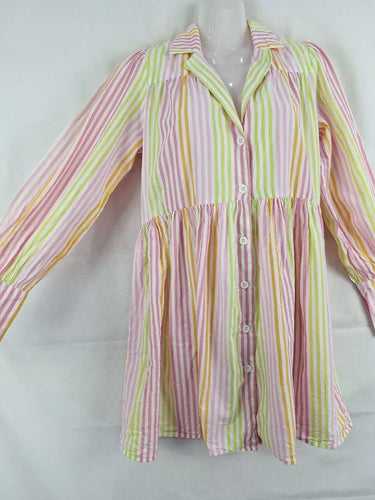 Steele Candy Stripe Shirt Mini Dress Size S by SwapUp-Online Second Hand Store-Online Thrift Store