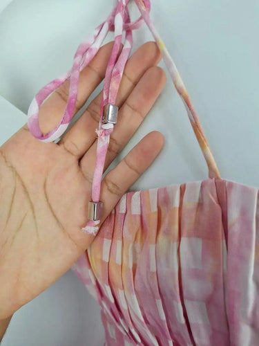 Steele Sunset Gingham Evening Dress Size L by SwapUp-Online Second Hand Store-Online Thrift Store