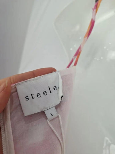 Steele Sunset Gingham Evening Dress Size L by SwapUp-Online Second Hand Store-Online Thrift Store