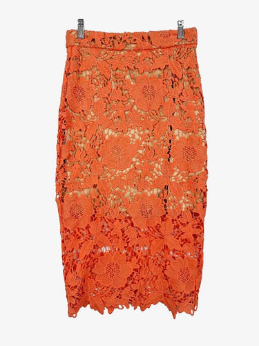 Stella Coral Lace Pencil Midi Skirt Size 10 by SwapUp-Online Second Hand Store-Online Thrift Store