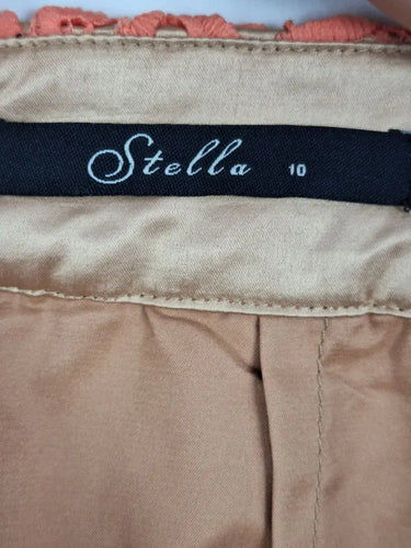 Stella Coral Lace Pencil Midi Skirt Size 10 by SwapUp-Online Second Hand Store-Online Thrift Store