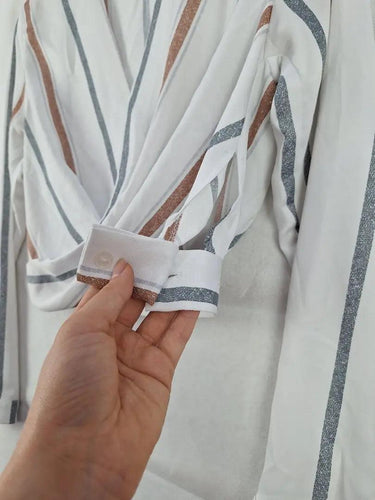 Striped Draped Work Essential by SwapUp-Online Second Hand Store-Online Thrift Store
