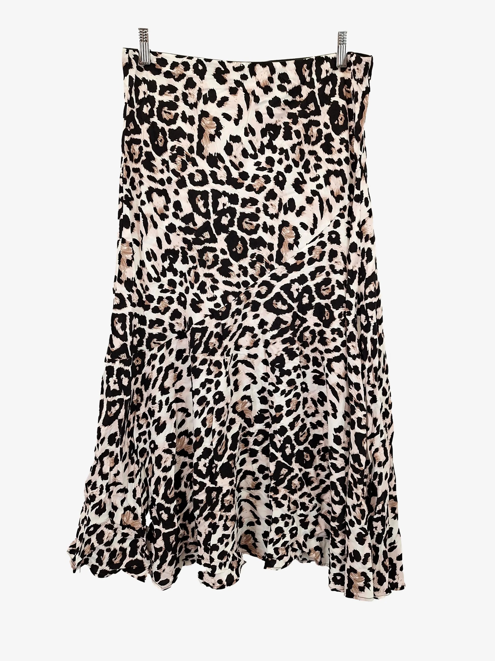 Styling You The Label Leopard Ruffle Midi Skirt Size 14 by SwapUp-Online Second Hand Store-Online Thrift Store