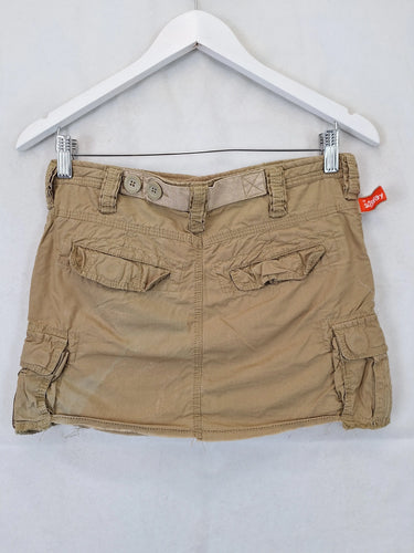 Superdry Camel Raw Hem Cargo Skirt Size XS by SwapUp-Online Second Hand Store-Online Thrift Store