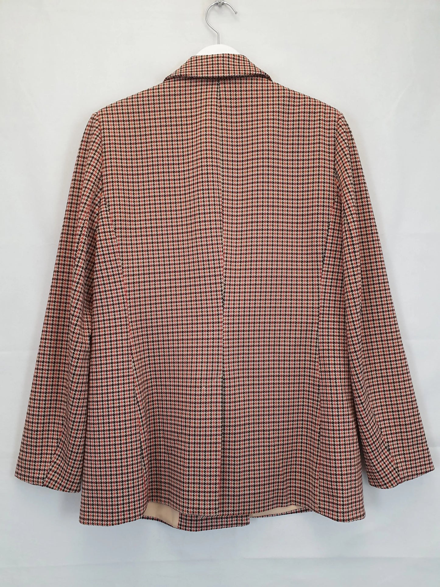 Sussan Classic Houndstooth Tailored Office Essential Jacket Size M by SwapUp-Online Second Hand Store-Online Thrift Store