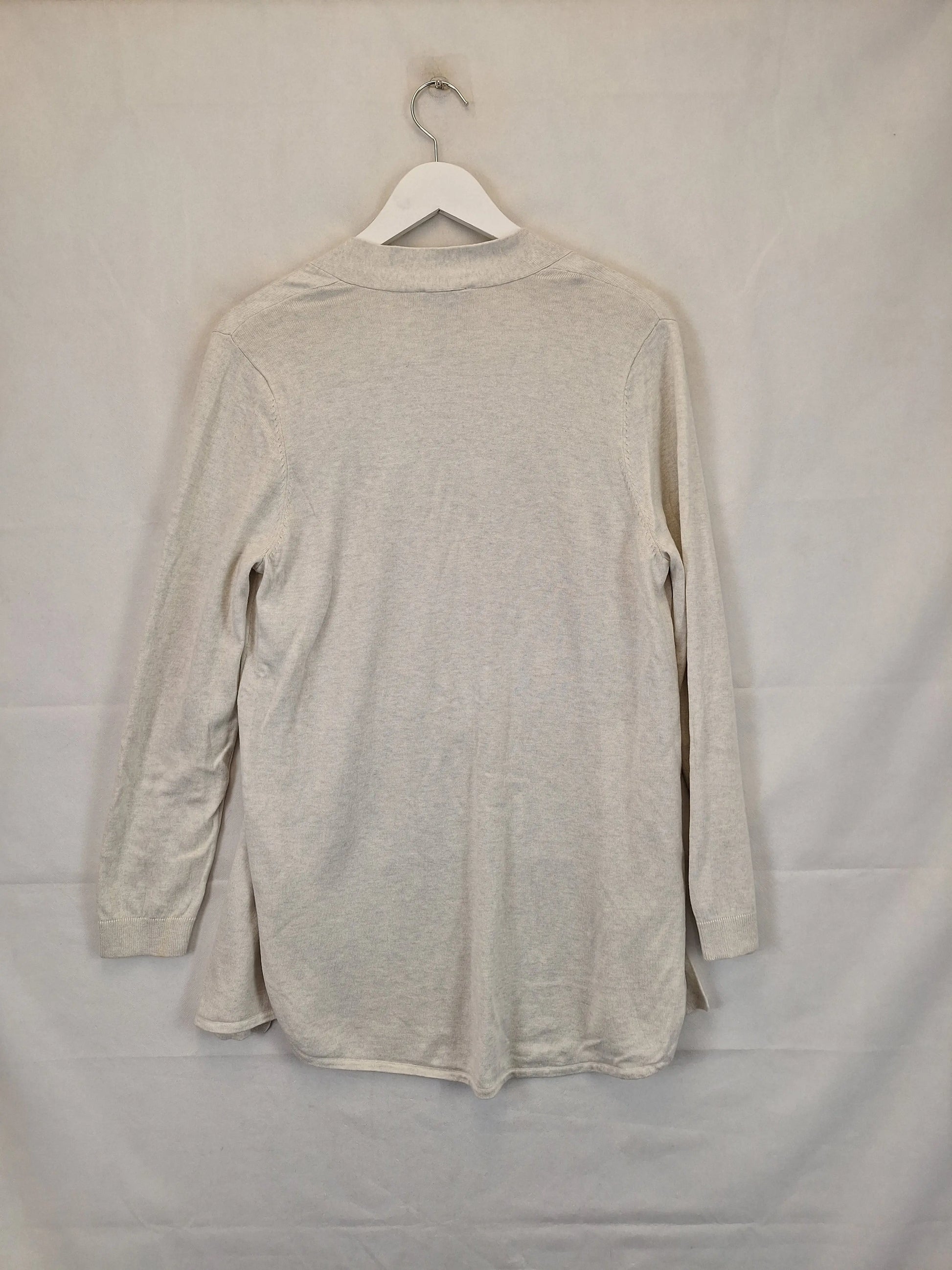 Sussan Relaxed Cozy Grey Marle Cardigan Size M by SwapUp-Online Second Hand Store-Online Thrift Store