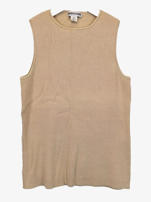 Sussan Ribbed Crew Neck Tank Top Size M by SwapUp-Online Second Hand Store-Online Thrift Store
