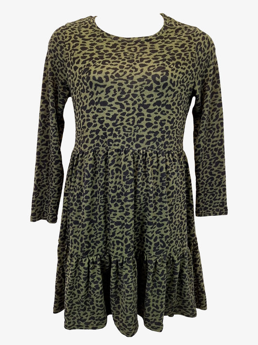 TSID Clothing Everyday Leopard Tiered Midi Dress Size 12 by SwapUp-Online Second Hand Store-Online Thrift Store