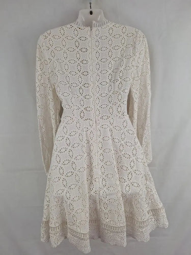 Ted Baker Chalk Broderie Flared Mini Dress Size 8 by SwapUp-Online Second Hand Store-Online Thrift Store