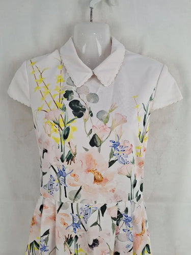 Ted Baker Charsy Floral Ponte A-line Mini Dress Size 8 by SwapUp-Online Second Hand Store-Online Thrift Store