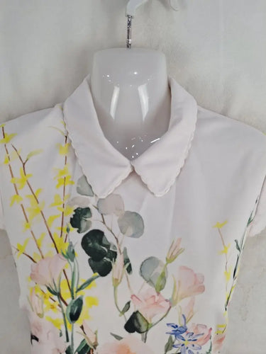 Ted Baker Charsy Floral Ponte A-line Mini Dress Size 8 by SwapUp-Online Second Hand Store-Online Thrift Store