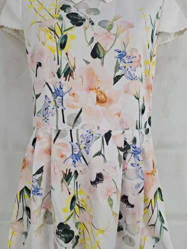 Ted Baker Charsy Floral Ponte A-line Mini Dress Size 8 by SwapUp-Online Second Hand Store-Online Thrift Store