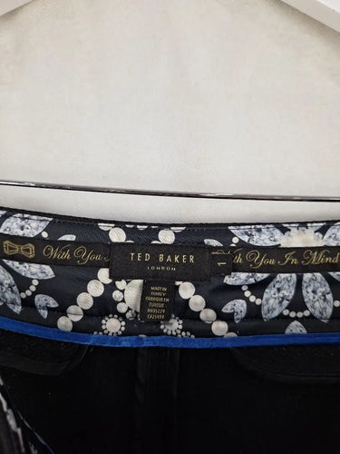 Ted Baker Classic Jacquard Tapered Dress Pants Size 8 by SwapUp-Online Second Hand Store-Online Thrift Store