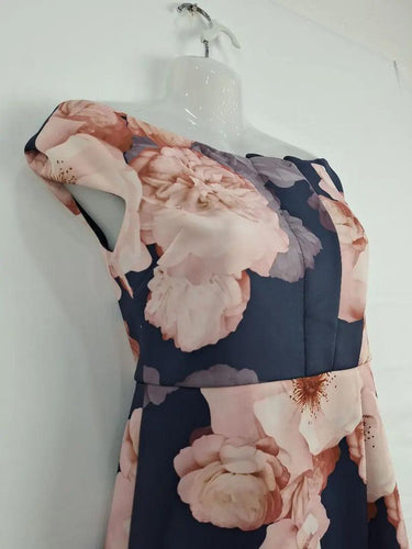 Ted Baker Folded Floral Fitted Evening Midi Dress Size S by SwapUp-Online Second Hand Store-Online Thrift Store