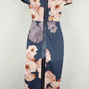 Ted Baker Folded Floral Fitted Evening Midi Dress Size S by SwapUp-Online Second Hand Store-Online Thrift Store