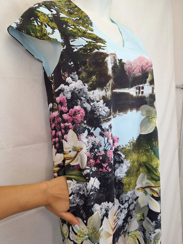 Ted Baker Garden Graphic Afternoon Tea Dress Size 12 by SwapUp-Online Second Hand Store-Online Thrift Store