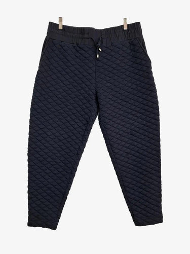 Ted Baker Quilted Navy Cropped Pants Size L by SwapUp-Online Second Hand Store-Online Thrift Store