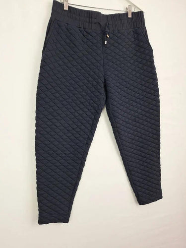 Ted Baker Quilted Navy Cropped Pants Size L by SwapUp-Online Second Hand Store-Online Thrift Store