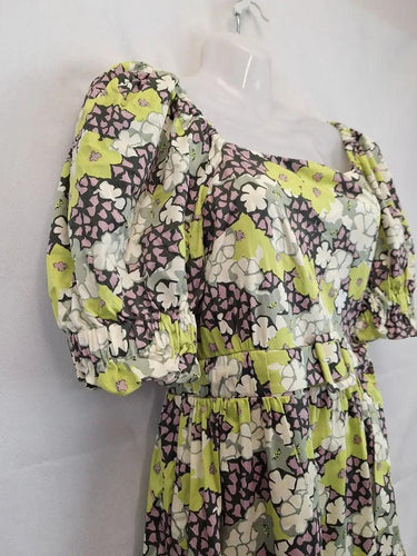 Ted Baker Sage Bloom Puff Sleeve Maxi Dress Size 12 by SwapUp-Online Second Hand Store-Online Thrift Store