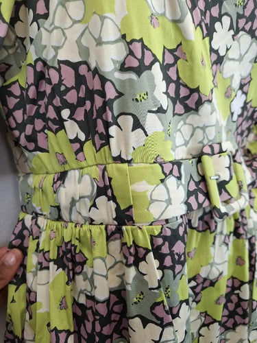 Ted Baker Sage Bloom Puff Sleeve Maxi Dress Size 12 by SwapUp-Online Second Hand Store-Online Thrift Store
