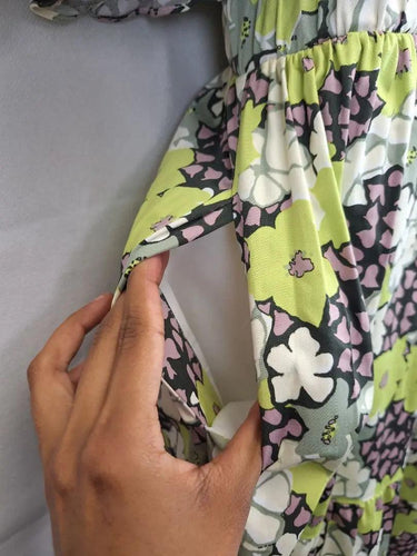 Ted Baker Sage Bloom Puff Sleeve Maxi Dress Size 12 by SwapUp-Online Second Hand Store-Online Thrift Store