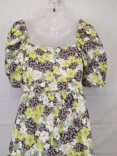 Ted Baker Sage Bloom Puff Sleeve Maxi Dress Size 12 by SwapUp-Online Second Hand Store-Online Thrift Store