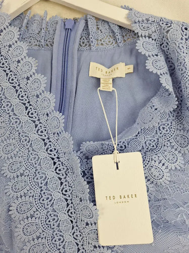Ted Baker Sonyyia Faux Wrap Lace Midi Dress Size 8 by SwapUp-Online Second Hand Store-Online Thrift Store