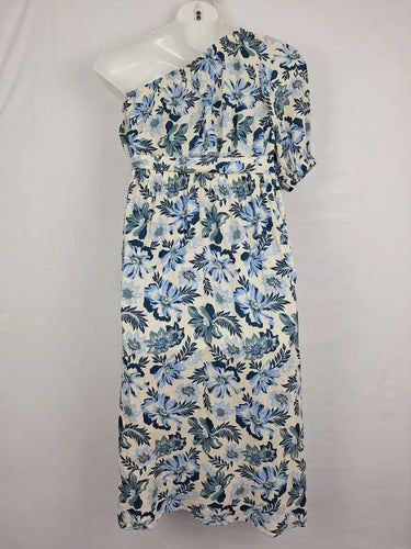 The Fated One Shoulder Gathered Midi Dress Size 10 by SwapUp-Online Second Hand Store-Online Thrift Store
