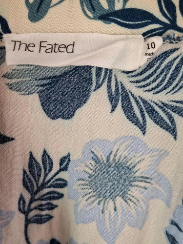The Fated One Shoulder Gathered Midi Dress Size 10 by SwapUp-Online Second Hand Store-Online Thrift Store