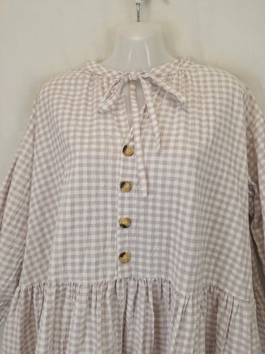 The Lullaby Club Lavender Gingham Tiered Mini Dress Size XS by SwapUp-Online Second Hand Store-Online Thrift Store
