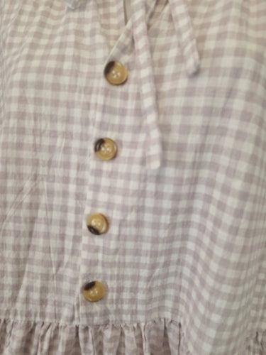 The Lullaby Club Lavender Gingham Tiered Mini Dress Size XS by SwapUp-Online Second Hand Store-Online Thrift Store
