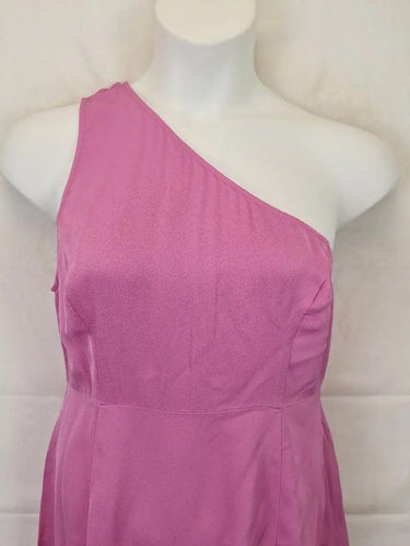 The Wolf Gang Magenta One Shoulder Summer Slip Dress Size L by SwapUp-Online Second Hand Store-Online Thrift Store