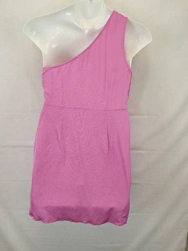 The Wolf Gang Magenta One Shoulder Summer Slip Dress Size L by SwapUp-Online Second Hand Store-Online Thrift Store