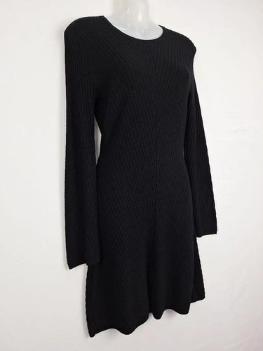 Theory Elegant Ribbed Knit Midi Dress Size S by SwapUp-Online Second Hand Store-Online Thrift Store