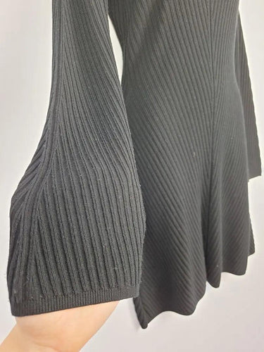 Theory Elegant Ribbed Knit Midi Dress Size S by SwapUp-Online Second Hand Store-Online Thrift Store