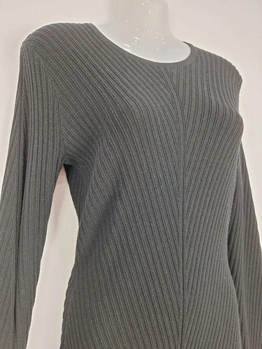 Theory Elegant Ribbed Knit Midi Dress Size S by SwapUp-Online Second Hand Store-Online Thrift Store