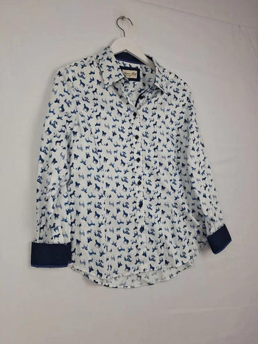 Thomas Cook Casual Horses Stretch Shirt Size 14 by SwapUp-Online Second Hand Store-Online Thrift Store
