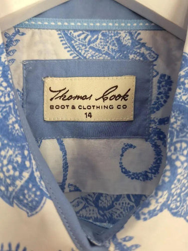 Thomas Cook Light Cotton Paisley Shirt Size 14 by SwapUp-Online Second Hand Store-Online Thrift Store