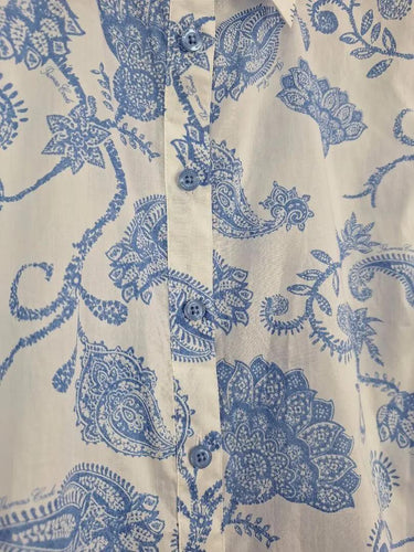 Thomas Cook Light Cotton Paisley Shirt Size 14 by SwapUp-Online Second Hand Store-Online Thrift Store