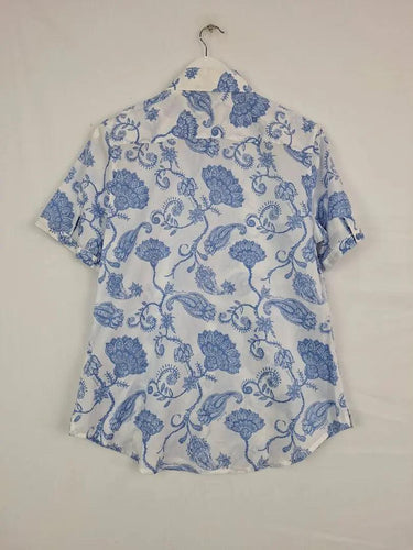 Thomas Cook Light Cotton Paisley Shirt Size 14 by SwapUp-Online Second Hand Store-Online Thrift Store