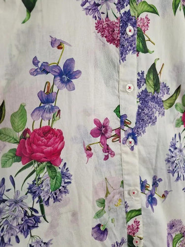 Thomas Cook Semi Sheer Botanical Shirt Size 14 by SwapUp-Online Second Hand Store-Online Thrift Store
