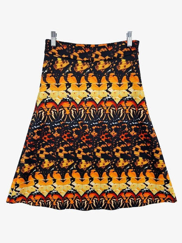 Thurley Monarch Butterfly Raw Hem Midi Skirt Size 6 by SwapUp-Online Second Hand Store-Online Thrift Store