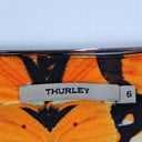 Thurley Monarch Butterfly Raw Hem Midi Skirt Size 6 by SwapUp-Online Second Hand Store-Online Thrift Store