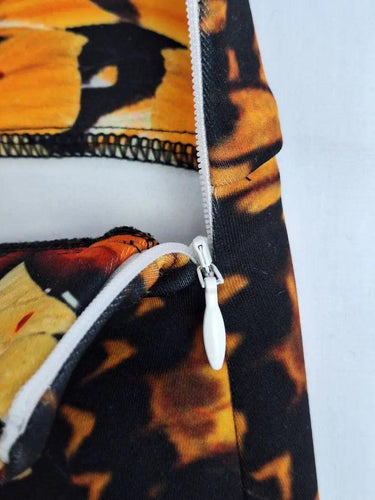 Thurley Monarch Butterfly Raw Hem Midi Skirt Size 6 by SwapUp-Online Second Hand Store-Online Thrift Store