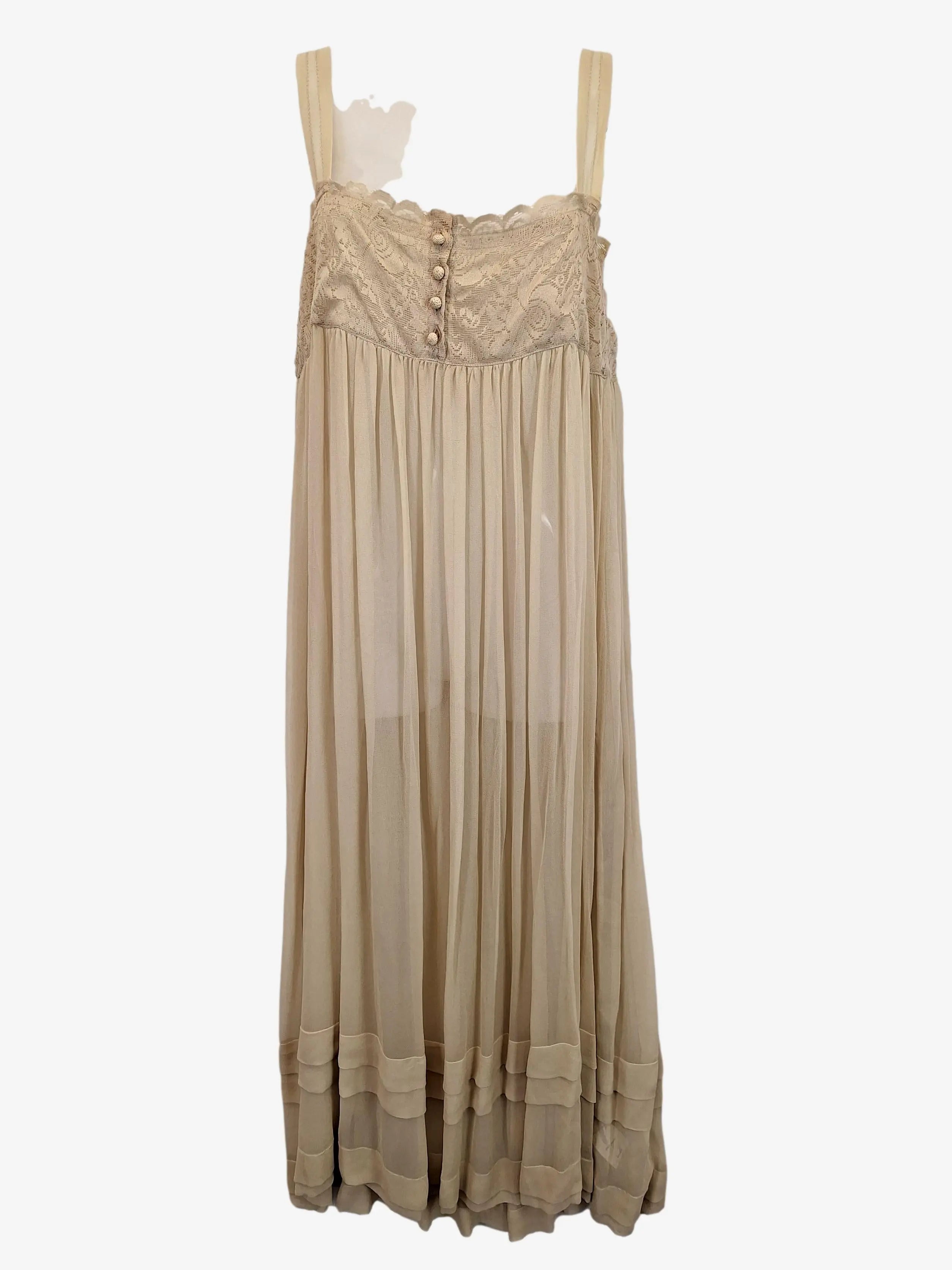 Ti Mo Desert Sheer Tank Midi Dress Size S SwapUp