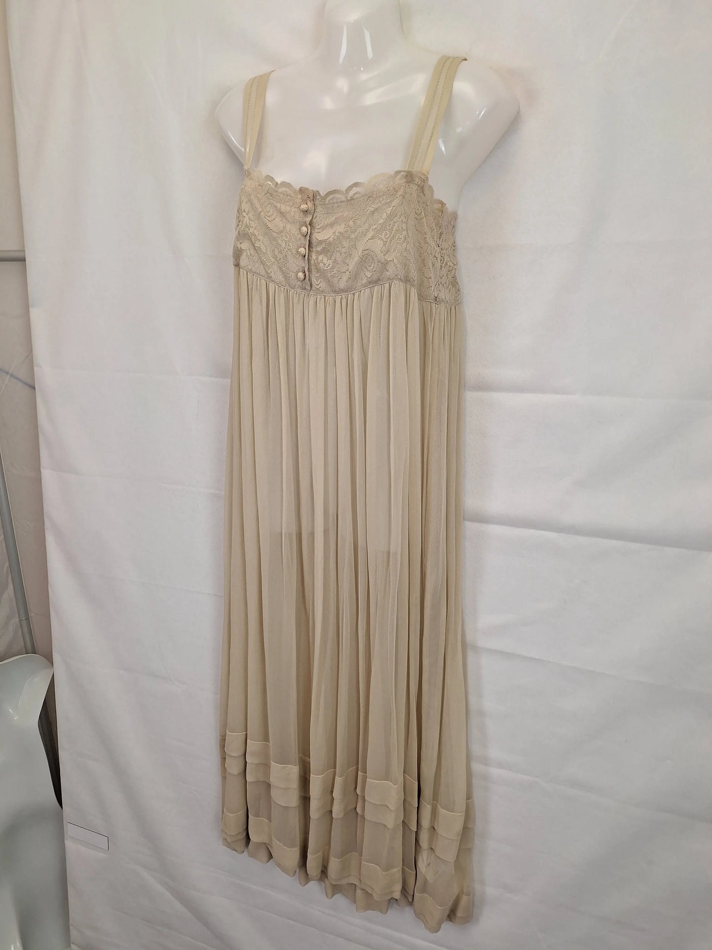Ti Mo Desert Sheer Tank Midi Dress Size S by SwapUp-Online Second Hand Store-Online Thrift Store