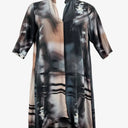 Tiffany Treloar Abstract Swirl Print Silk Dress Size L by SwapUp-Online Second Hand Store-Online Thrift Store