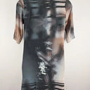 Tiffany Treloar Abstract Swirl Print Silk Dress Size L by SwapUp-Online Second Hand Store-Online Thrift Store