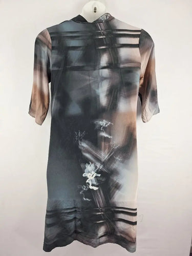 Tiffany Treloar Abstract Swirl Print Silk Dress Size L by SwapUp-Online Second Hand Store-Online Thrift Store
